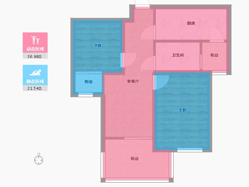 广东省-深圳市-梓兴花园-51.22-户型库-动静分区