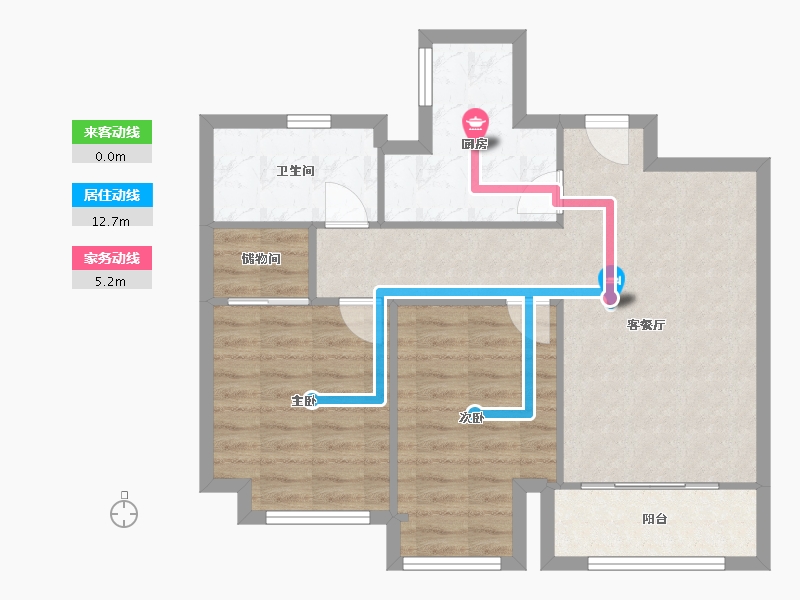 江苏省-无锡市-绿地世纪城-四期-79.00-户型库-动静线