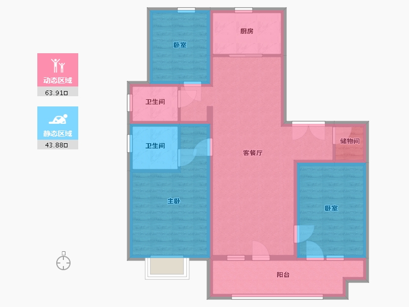 河北省-邢台市-保利云上-108.00-户型库-动静分区