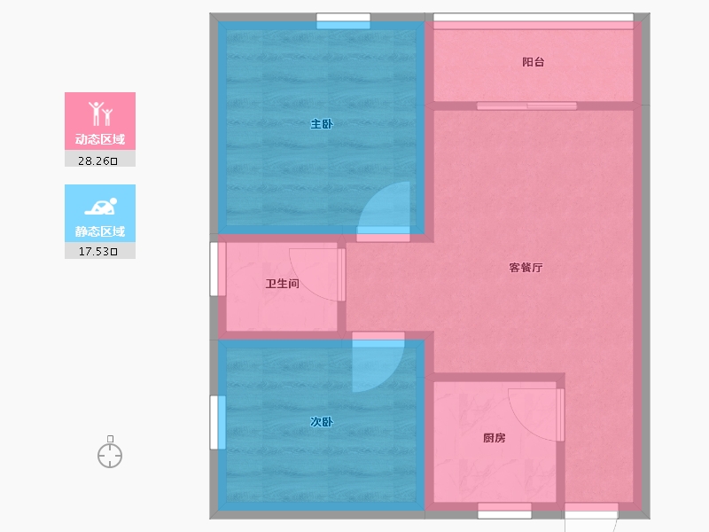 广东省-深圳市-招商花园城南区-39.85-户型库-动静分区