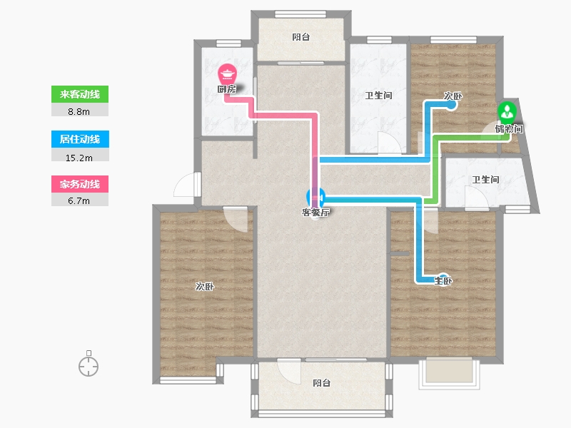 山东省-青岛市-天泰奥园-114.00-户型库-动静线