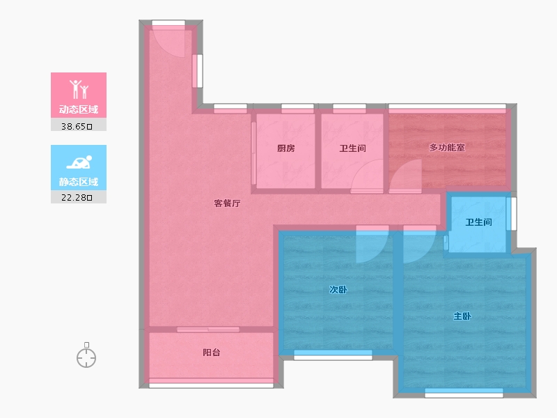 广东省-深圳市-新城东方丽园-53.01-户型库-动静分区