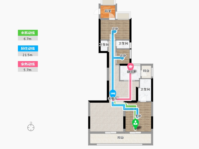 广东省-深圳市-保利青谷-90.32-户型库-动静线