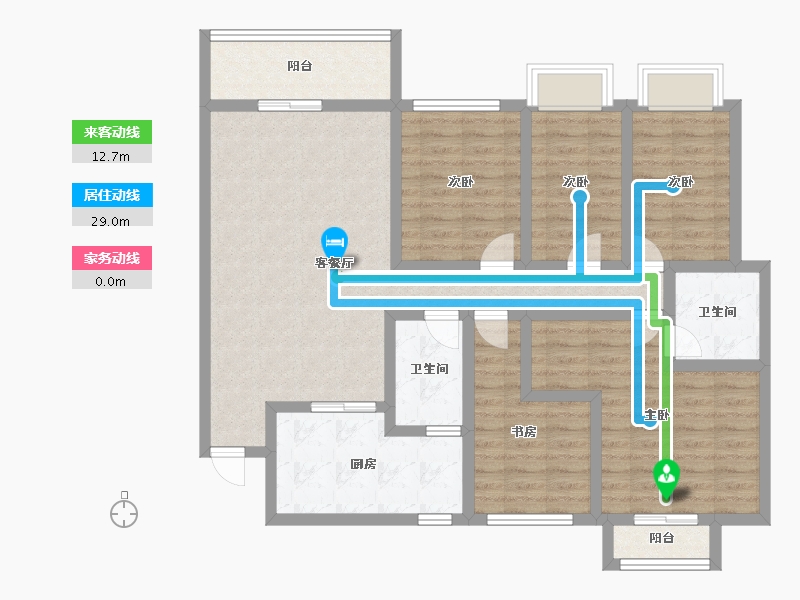 广东省-深圳市-恒大城(一期)-113.22-户型库-动静线