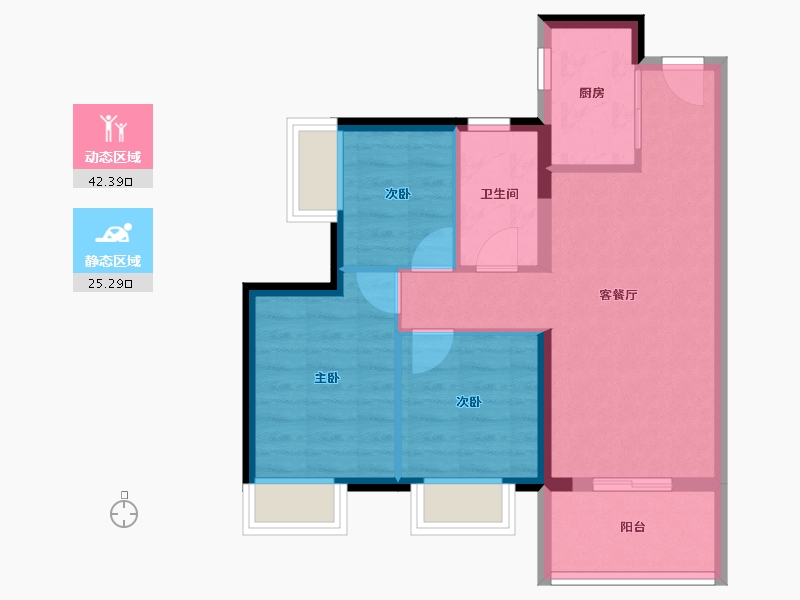 广东省-深圳市-润樾山-60.14-户型库-动静分区