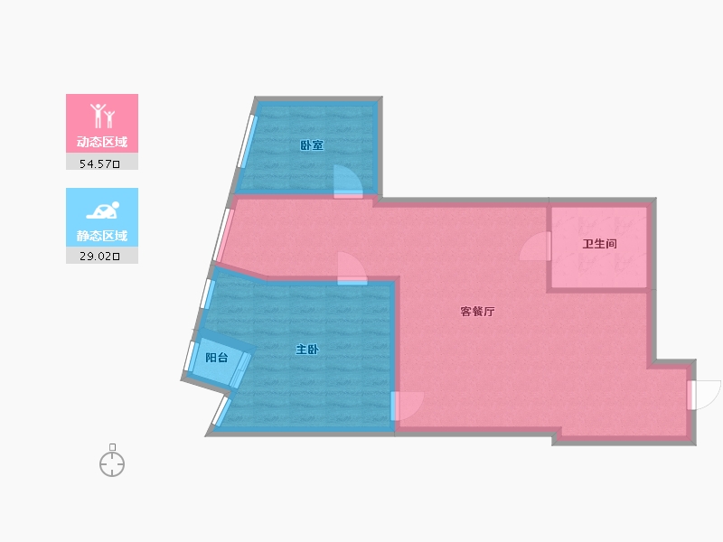 北京-北京市-沿海赛洛城-四期-77.42-户型库-动静分区