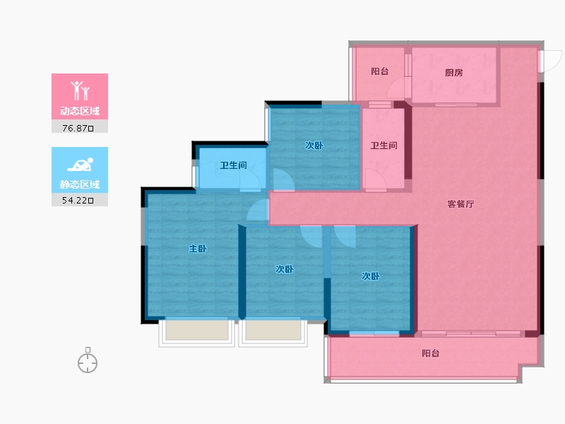 广东省-广州市-合生中央城-119.00-户型库-动静分区