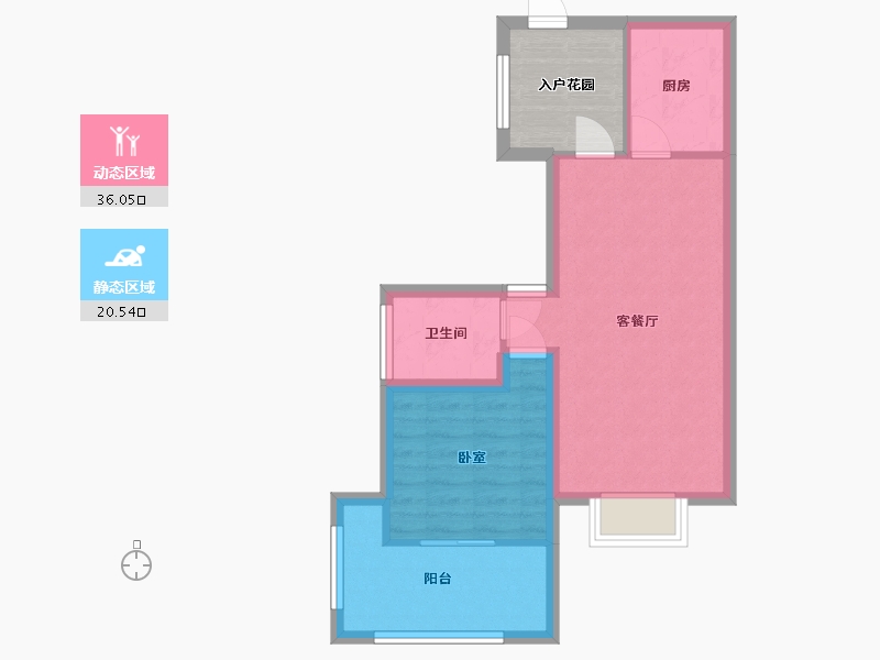 广东省-深圳市-深业东城上邸-56.18-户型库-动静分区