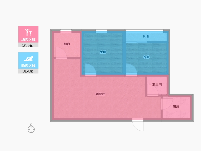 广东省-深圳市-豪方菁园-47.19-户型库-动静分区