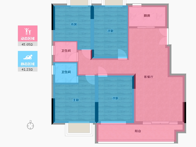 江西省-赣州市-九里理想-76.00-户型库-动静分区