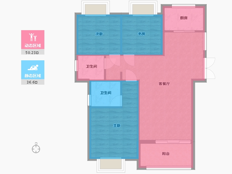 福建省-南平市-云谷二期明义里-135.26-户型库-动静分区