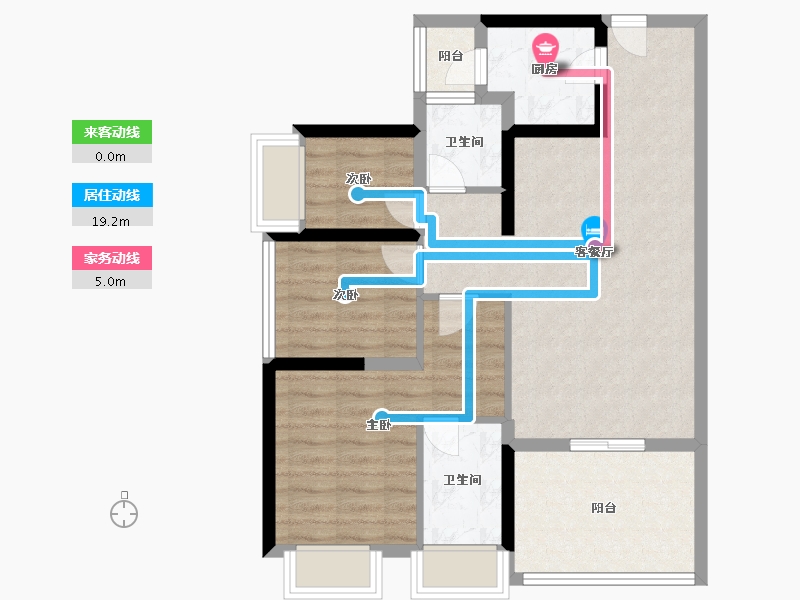 广东省-深圳市-信达泰禾金尊府-76.39-户型库-动静线