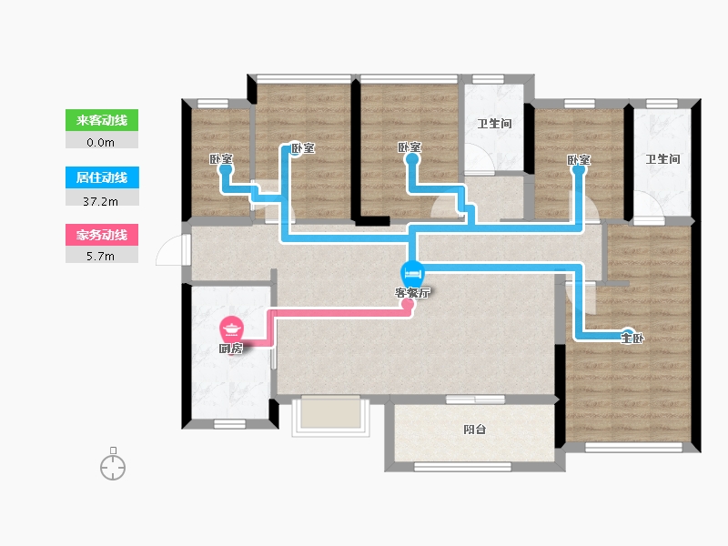 广东省-深圳市-东关珺府-103.03-户型库-动静线