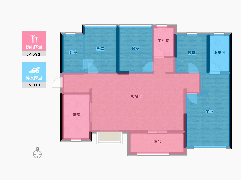 广东省-深圳市-东关珺府-103.03-户型库-动静分区