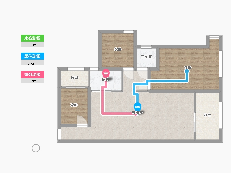 广东省-深圳市-天峦湖-76.40-户型库-动静线