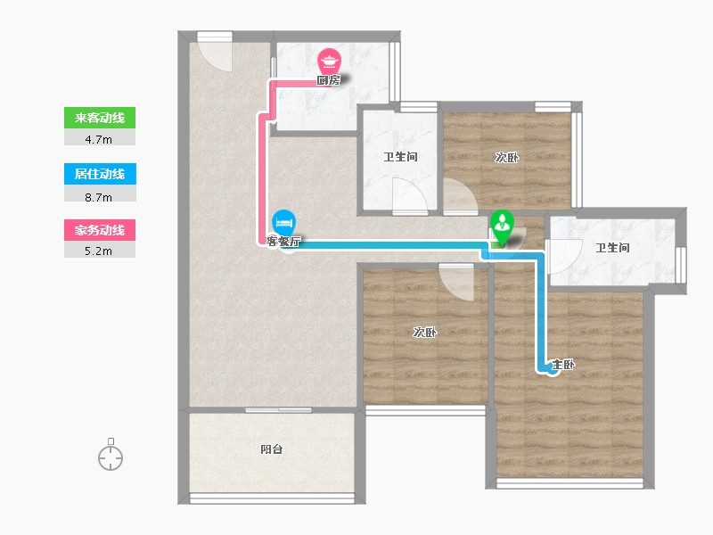 广东省-深圳市-东关珺府-80.32-户型库-动静线