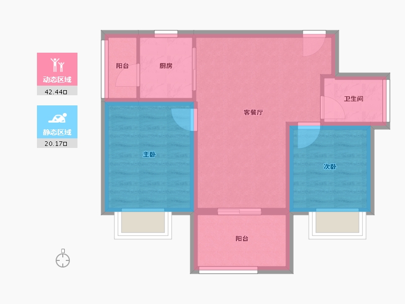 广东省-深圳市-祥祺滨河名苑-55.28-户型库-动静分区