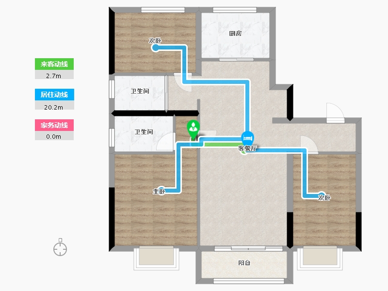 甘肃省-嘉峪关市-壹号苑-99.07-户型库-动静线