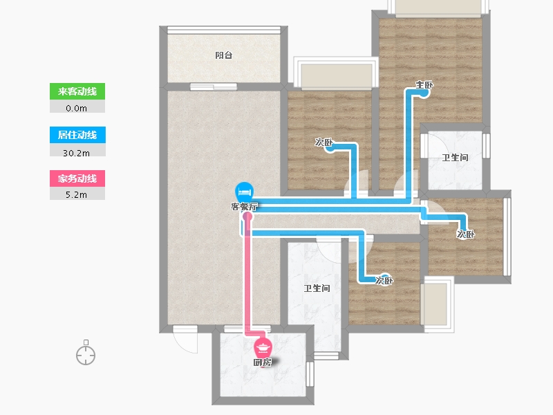 广东省-深圳市-财富城-89.24-户型库-动静线