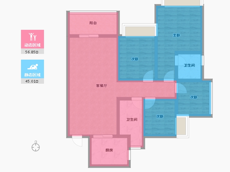 广东省-深圳市-财富城-89.24-户型库-动静分区