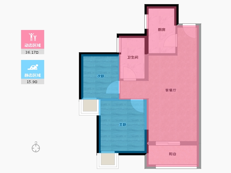 广东省-深圳市-润樾山-45.70-户型库-动静分区