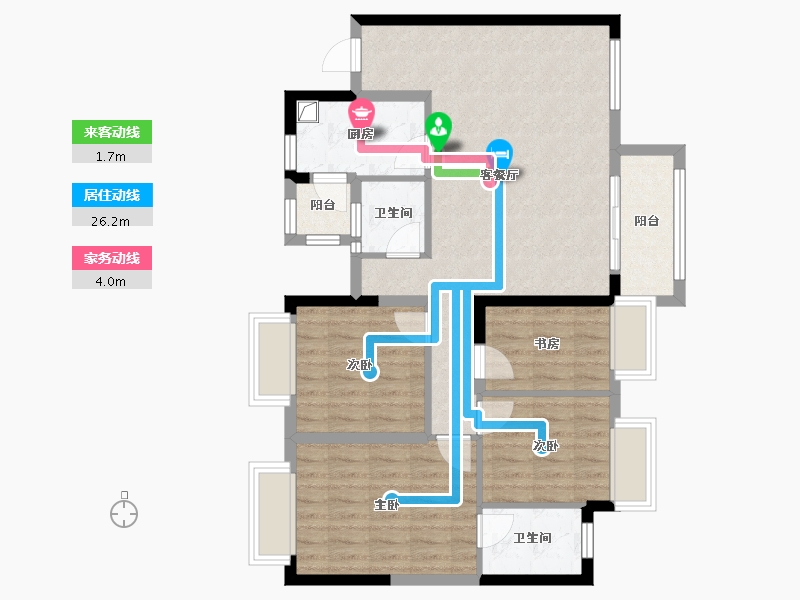 四川省-成都市-新城金樾-84.00-户型库-动静线