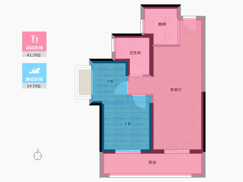 广东省-深圳市-诺德阅山海花园-49.00-户型库-动静分区