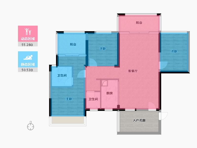 广西壮族自治区-柳州市-中天城-110.00-户型库-动静分区