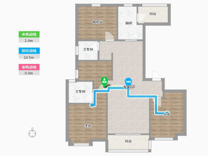 宁夏回族自治区-银川市-万科理想城-91.00-户型库-动静线