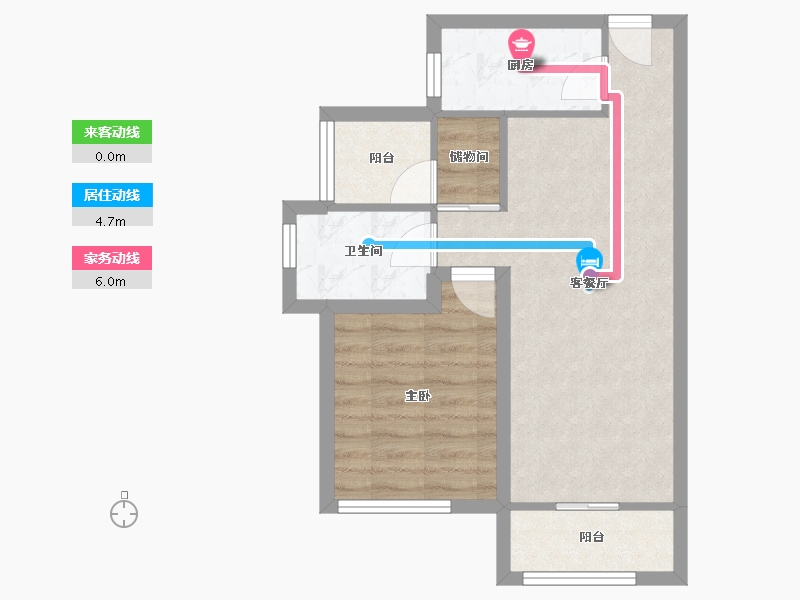 广东省-深圳市-招商花园城南区-52.00-户型库-动静线