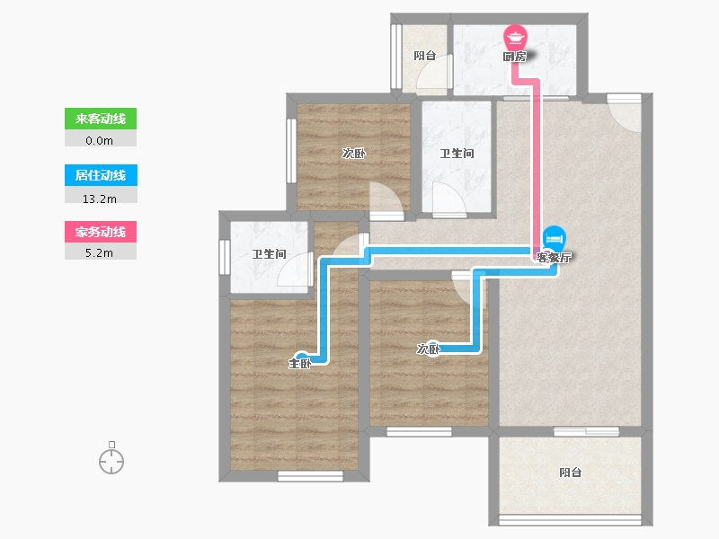 广东省-深圳市-新城东方丽园-77.51-户型库-动静线