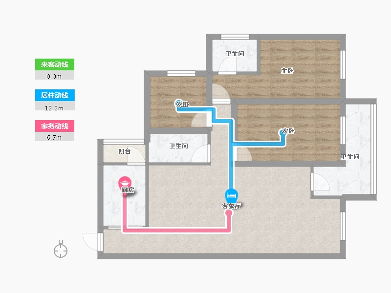 广东省-深圳市-京基御景印象一期-80.40-户型库-动静线