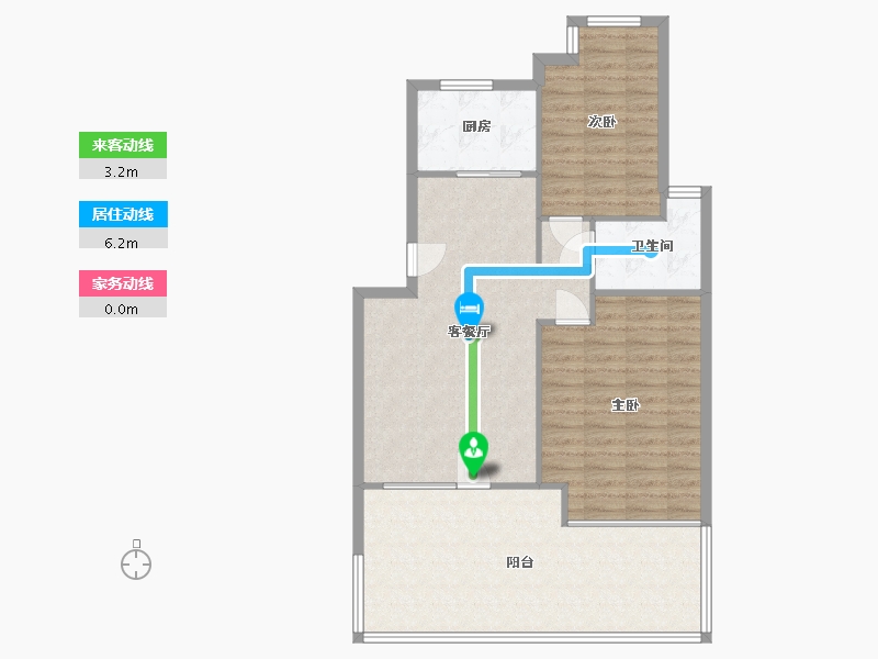 河南省-郑州市-思念果岭国际社区-65.60-户型库-动静线