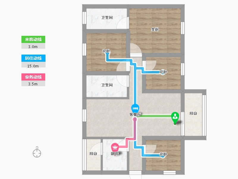 广东省-深圳市-京基御景印象一期-59.99-户型库-动静线