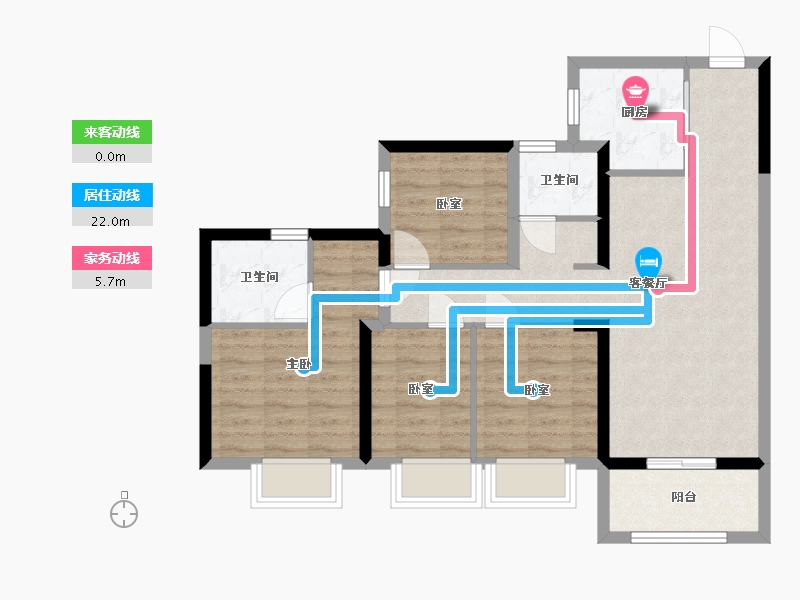 广东省-深圳市-东关珺府-79.33-户型库-动静线