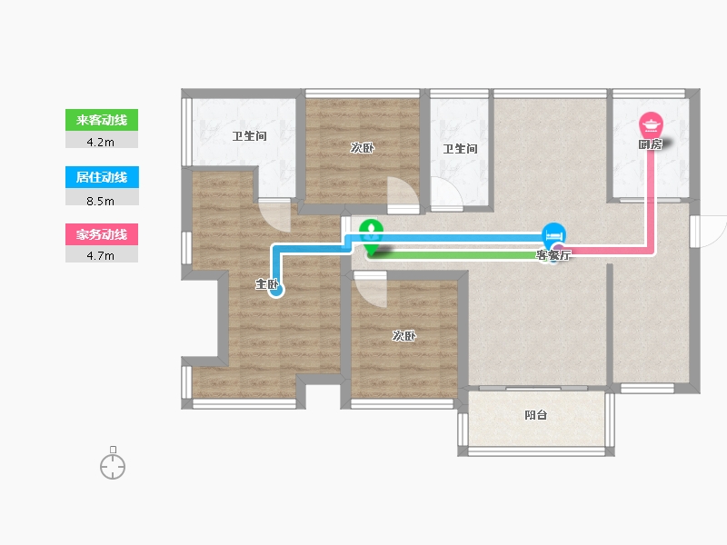 广东省-深圳市-天峦湖-83.88-户型库-动静线