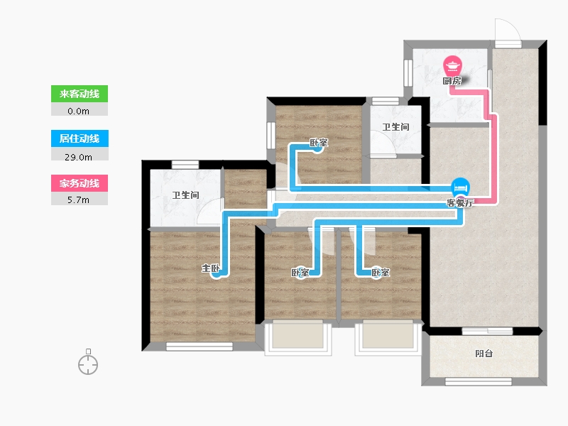 广东省-深圳市-东关珺府-75.89-户型库-动静线