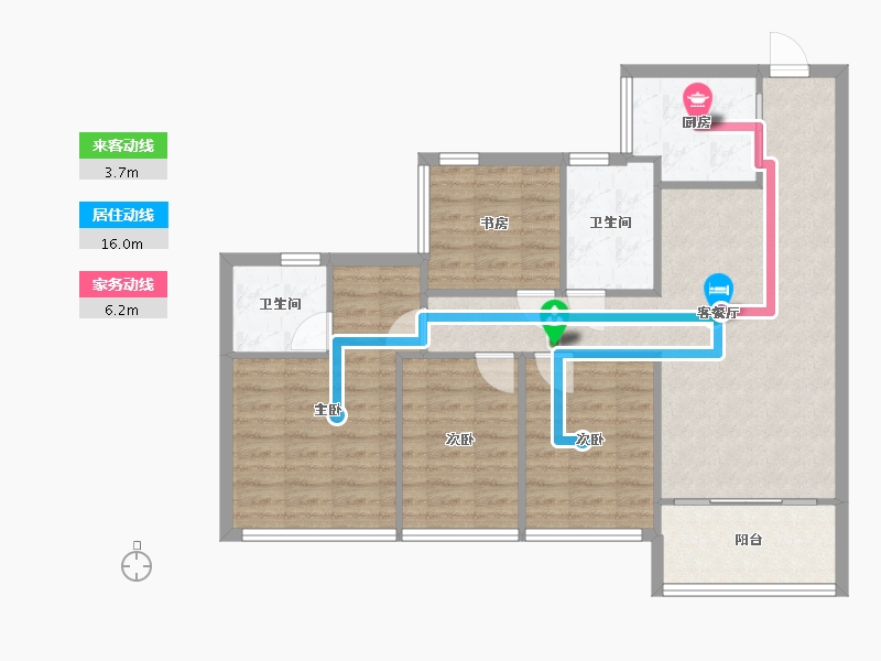 广东省-深圳市-东关珺府-90.50-户型库-动静线