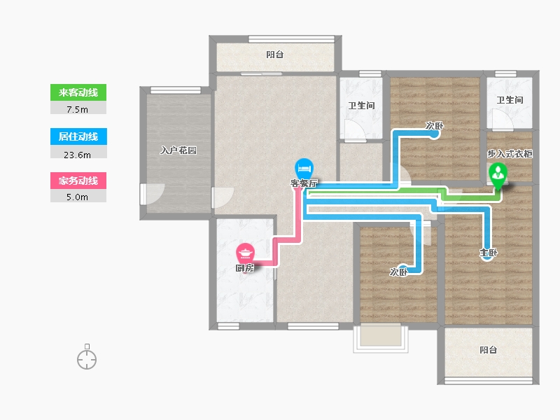 广东省-深圳市-深业东城上邸-119.24-户型库-动静线