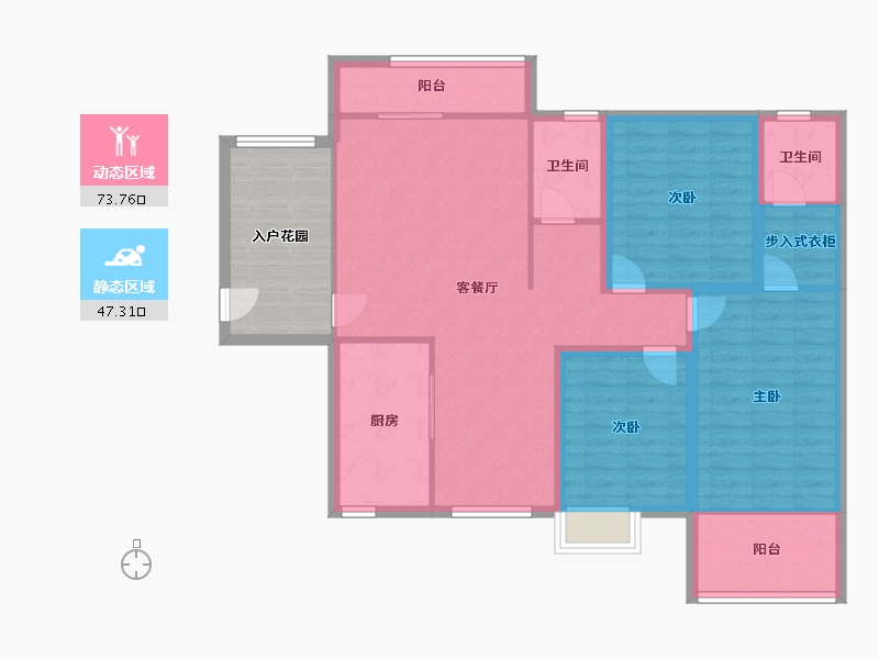 广东省-深圳市-深业东城上邸-119.24-户型库-动静分区