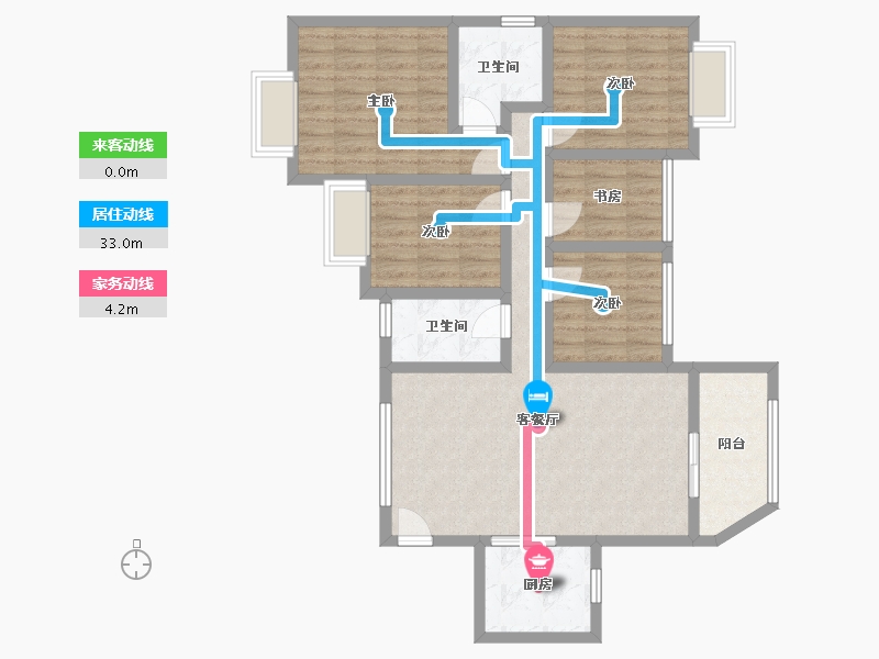 广东省-深圳市-恒大城(一期)-90.48-户型库-动静线