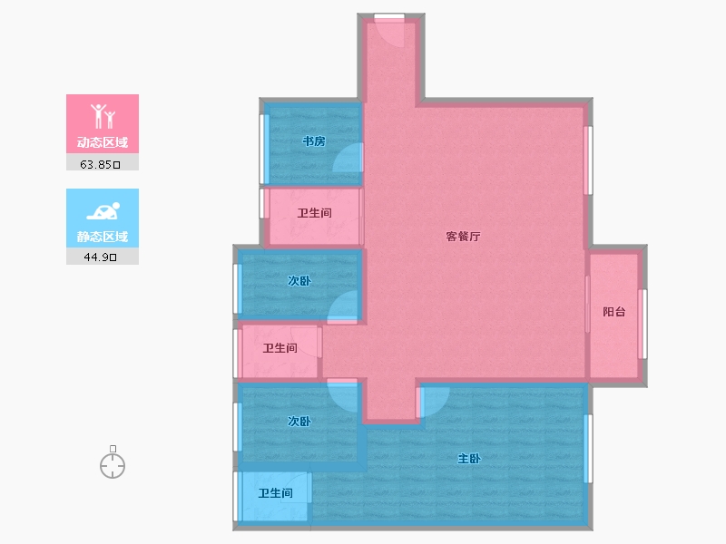 广东省-深圳市-天峦湖-97.55-户型库-动静分区