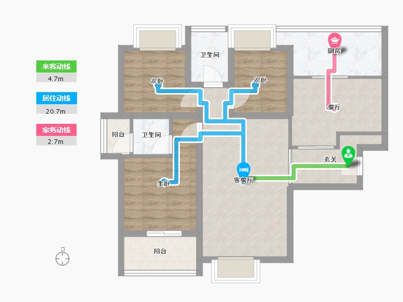 广东省-深圳市-祥祺滨河名苑-78.27-户型库-动静线