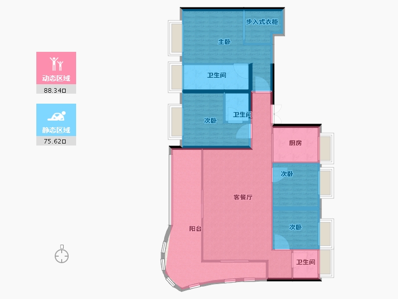 广东省-深圳市-诺德阅山海花园-149.99-户型库-动静分区