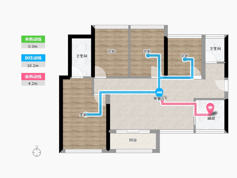 广东省-深圳市-东关珺府-73.40-户型库-动静线