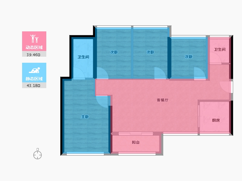 广东省-深圳市-东关珺府-73.40-户型库-动静分区