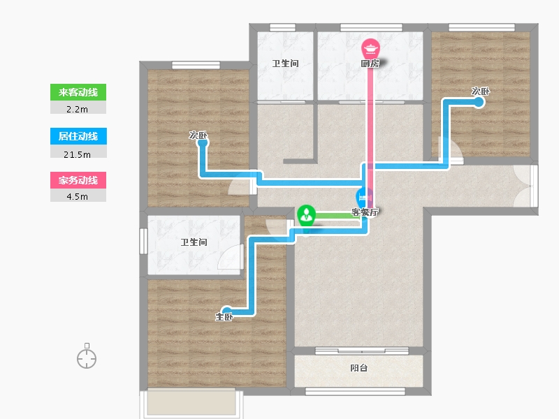 河南省-焦作市-金沙社区-101.60-户型库-动静线