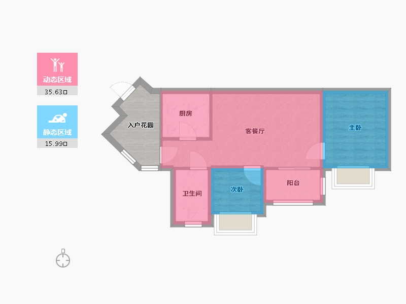 广东省-深圳市-万科金域缇香(一期)-51.57-户型库-动静分区