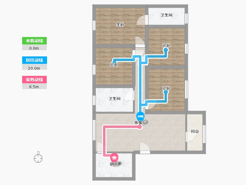 广东省-深圳市-京基御景印象一期-80.75-户型库-动静线