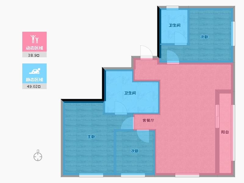 广东省-深圳市-深城投中城花园-78.76-户型库-动静分区